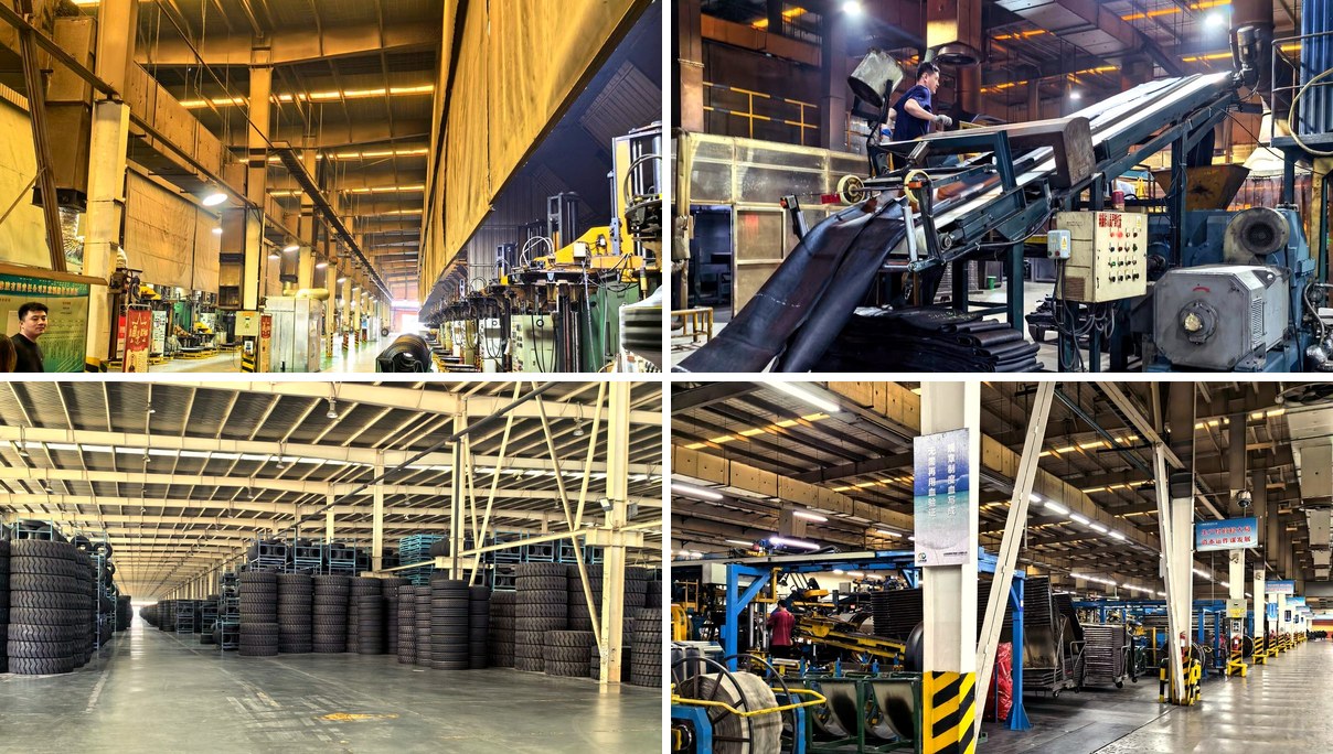 Four plants of the group — tire lines, conveyor belt line and finished-goods warehouse